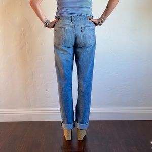 Levi's 505 straight leg high rise jeans